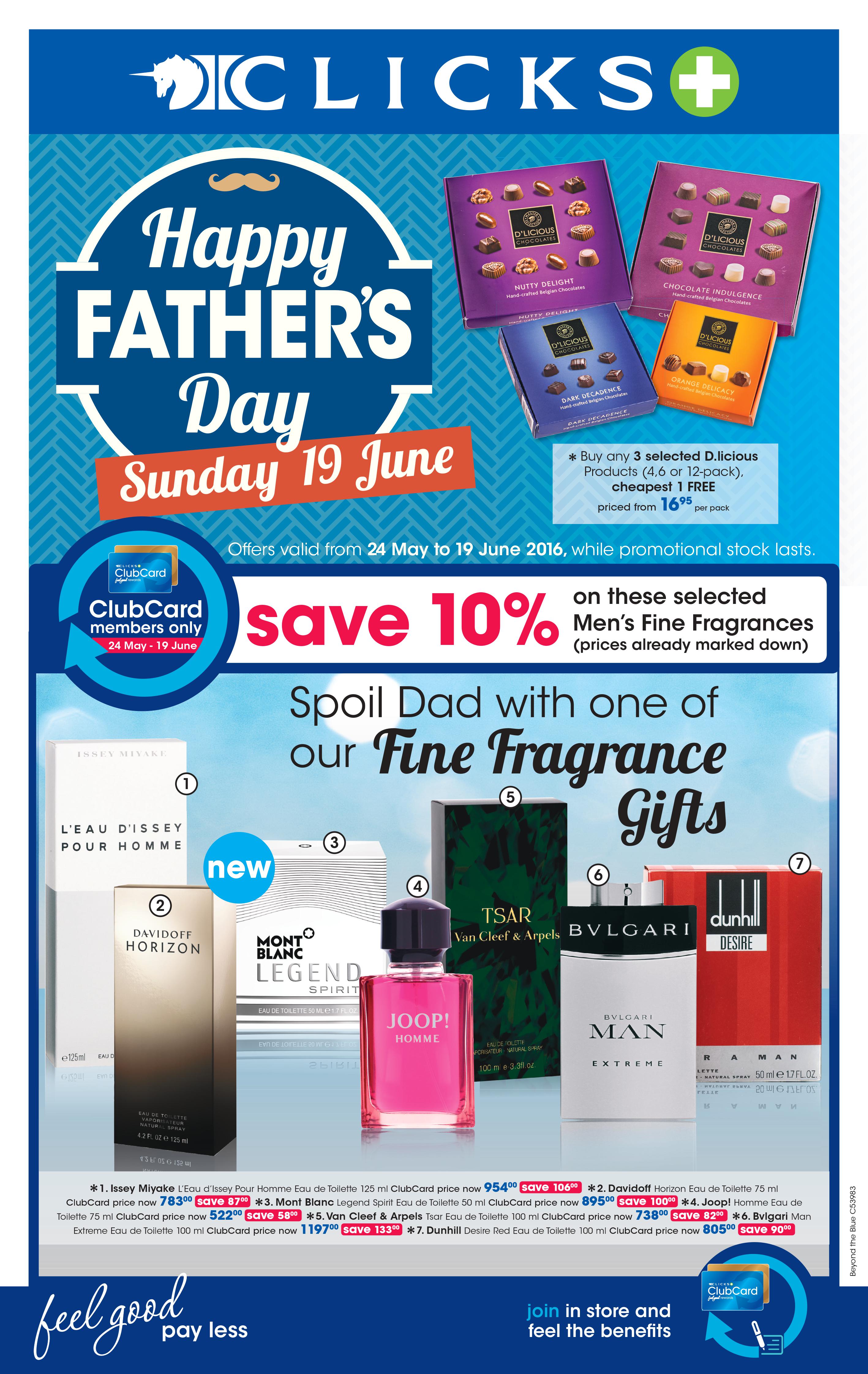 Click's Catalogue 24 May - 19 June 2016. Happy Father's Day!