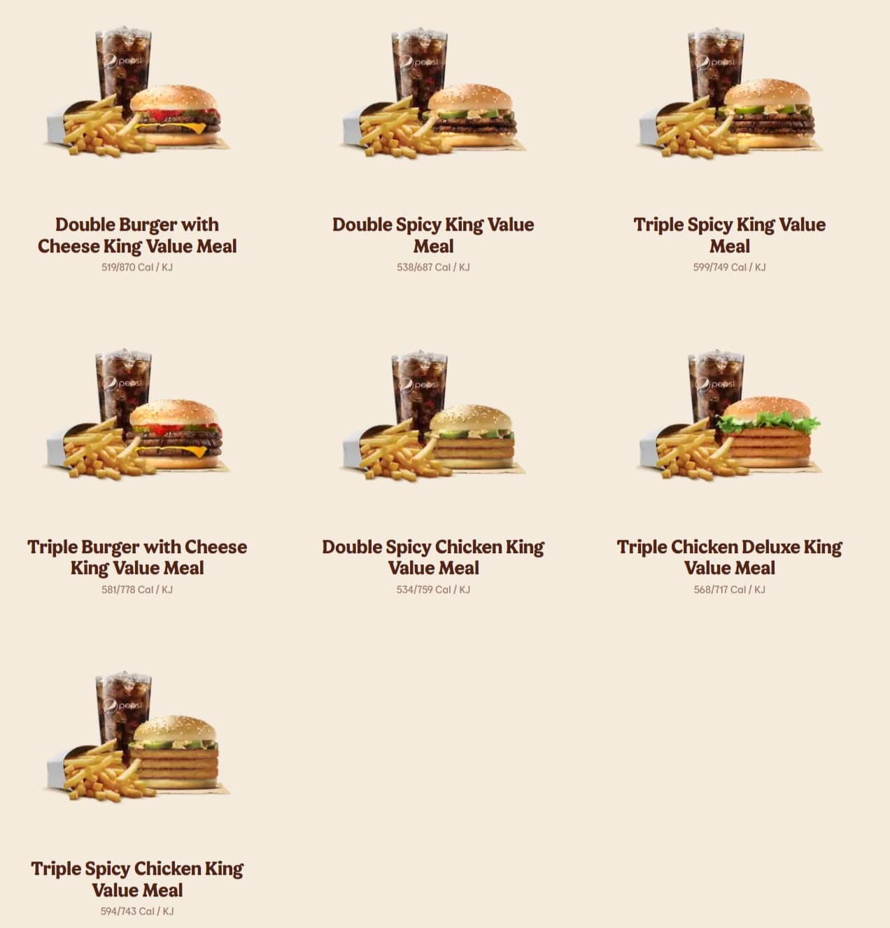 Burger King Menu Prices South Africa