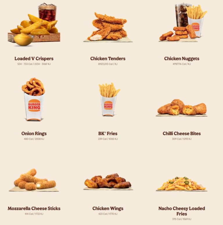 Burger King Menu Prices South Africa
