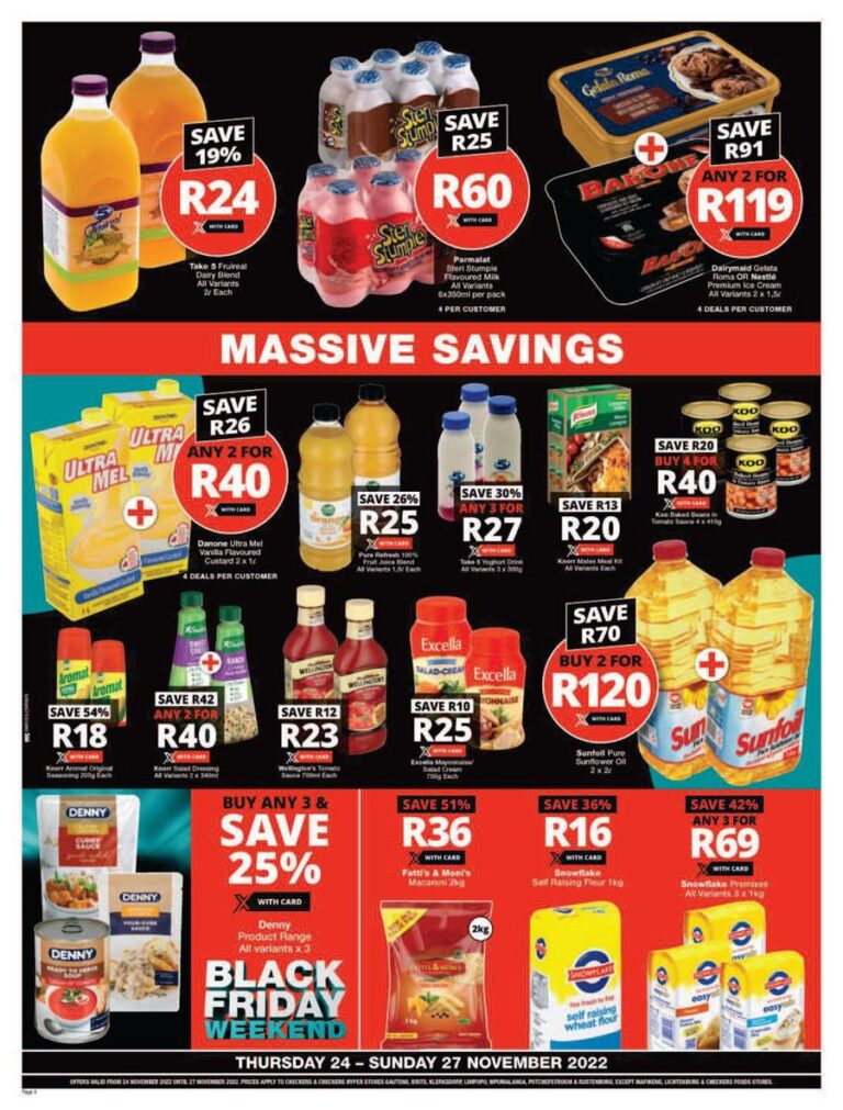 Checkers Black Friday 2023 Specials